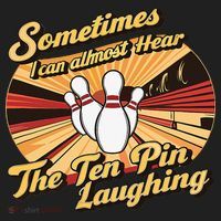 Funny Bowling Ten Pin Laughing Hat thumb 2