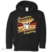 Funny Bowling Ten Pin Laughing Toddler Hoodie thumb 0