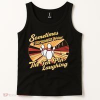 Funny Bowling Ten Pin Laughing Tank Top thumb 2
