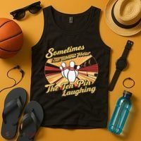 Funny Bowling Ten Pin Laughing Tank Top thumb 4