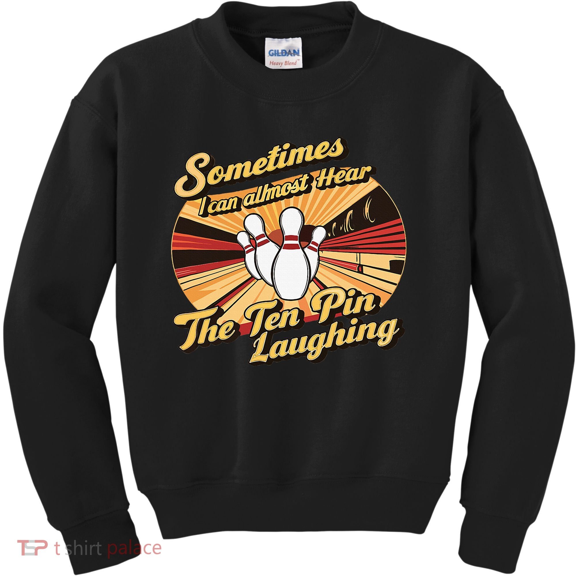 Funny Bowling Ten Pin Laughing Kids Sweatshirt