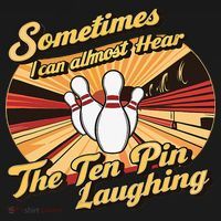Funny Bowling Ten Pin Laughing Kids Sweatshirt thumb 2
