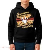 Funny Bowling Ten Pin Laughing Kids Hoodie thumb 4