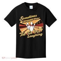 Funny Bowling Ten Pin Laughing Kids T-Shirt thumb 0