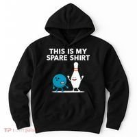 Funny Bowling Tee Spare Hoodie thumb 0