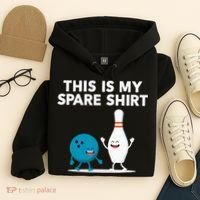 Funny Bowling Tee Spare Hoodie thumb 4