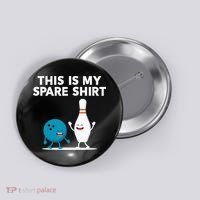 Funny Bowling Tee Spare Button thumb 0