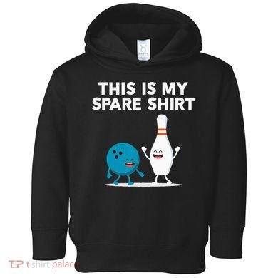 Funny Bowling Tee Spare Toddler Hoodie