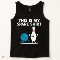 Funny Bowling Tee Spare Tank Top thumb 2