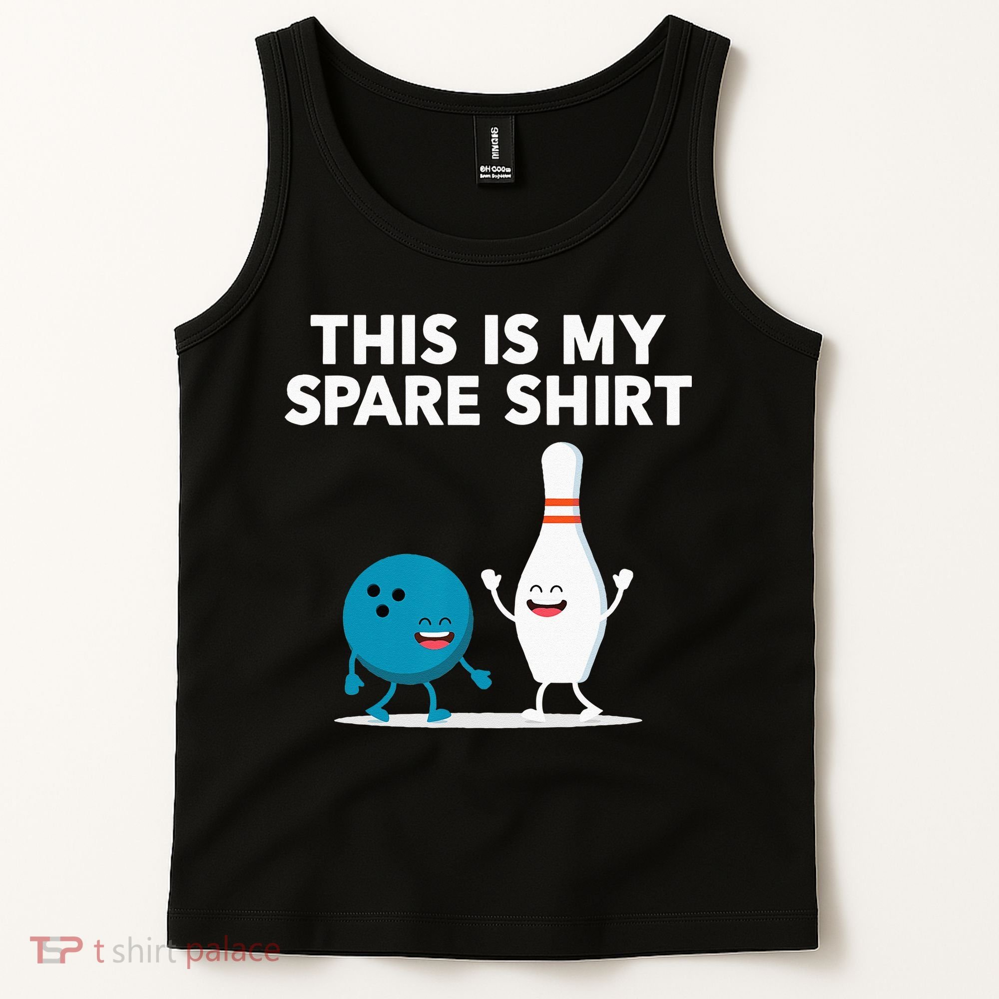 Funny Bowling Tee Spare Tank Top