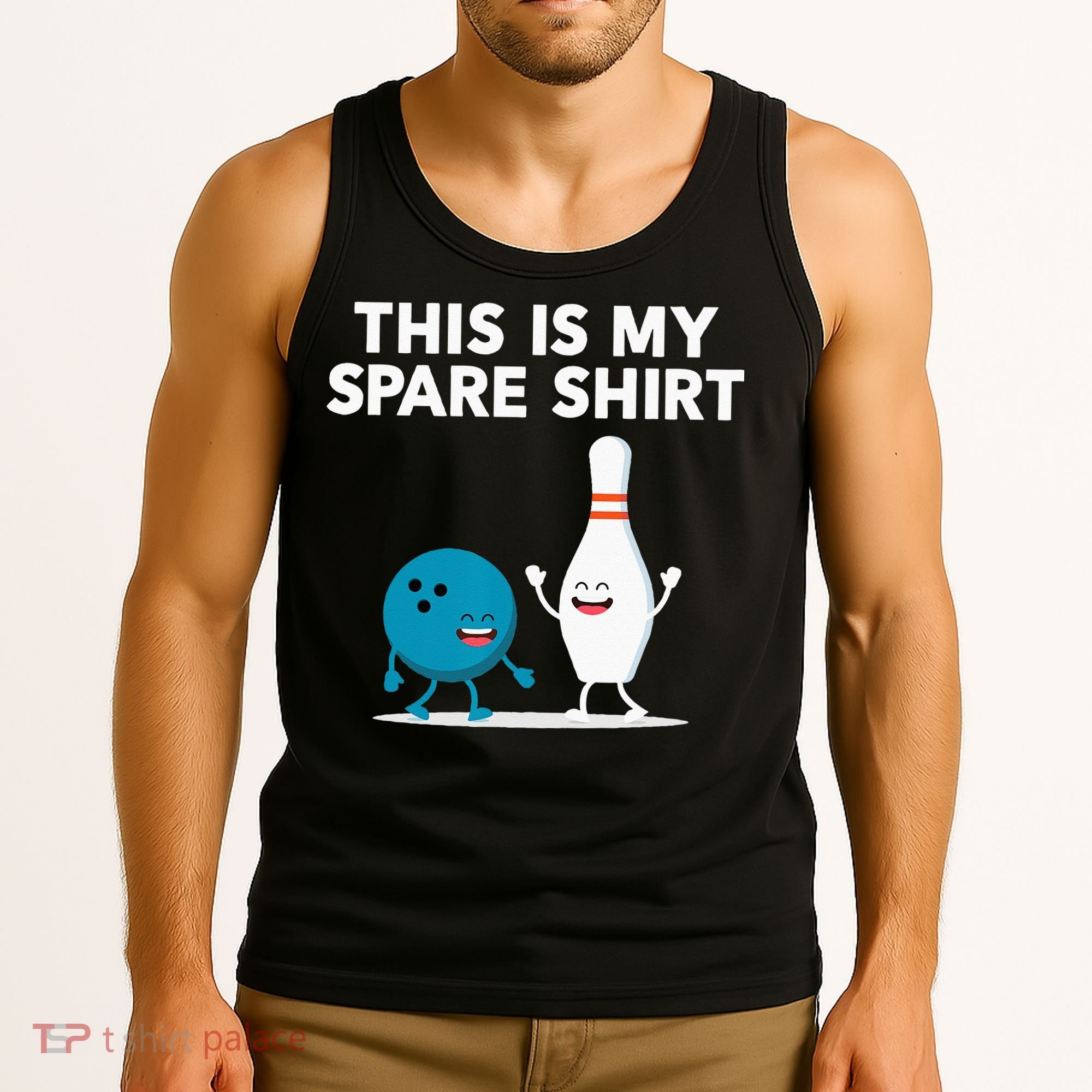 Funny Bowling Tee Spare Tank Top