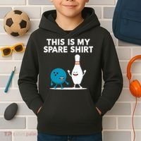 Funny Bowling Tee Spare Kids Hoodie thumb 2