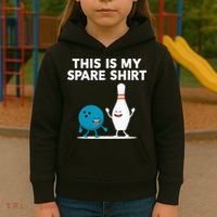 Funny Bowling Tee Spare Kids Hoodie thumb 3