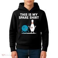 Funny Bowling Tee Spare Kids Hoodie thumb 4