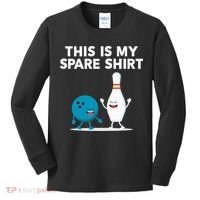 Funny Bowling Tee Spare Kids Long Sleeve Shirt thumb 0