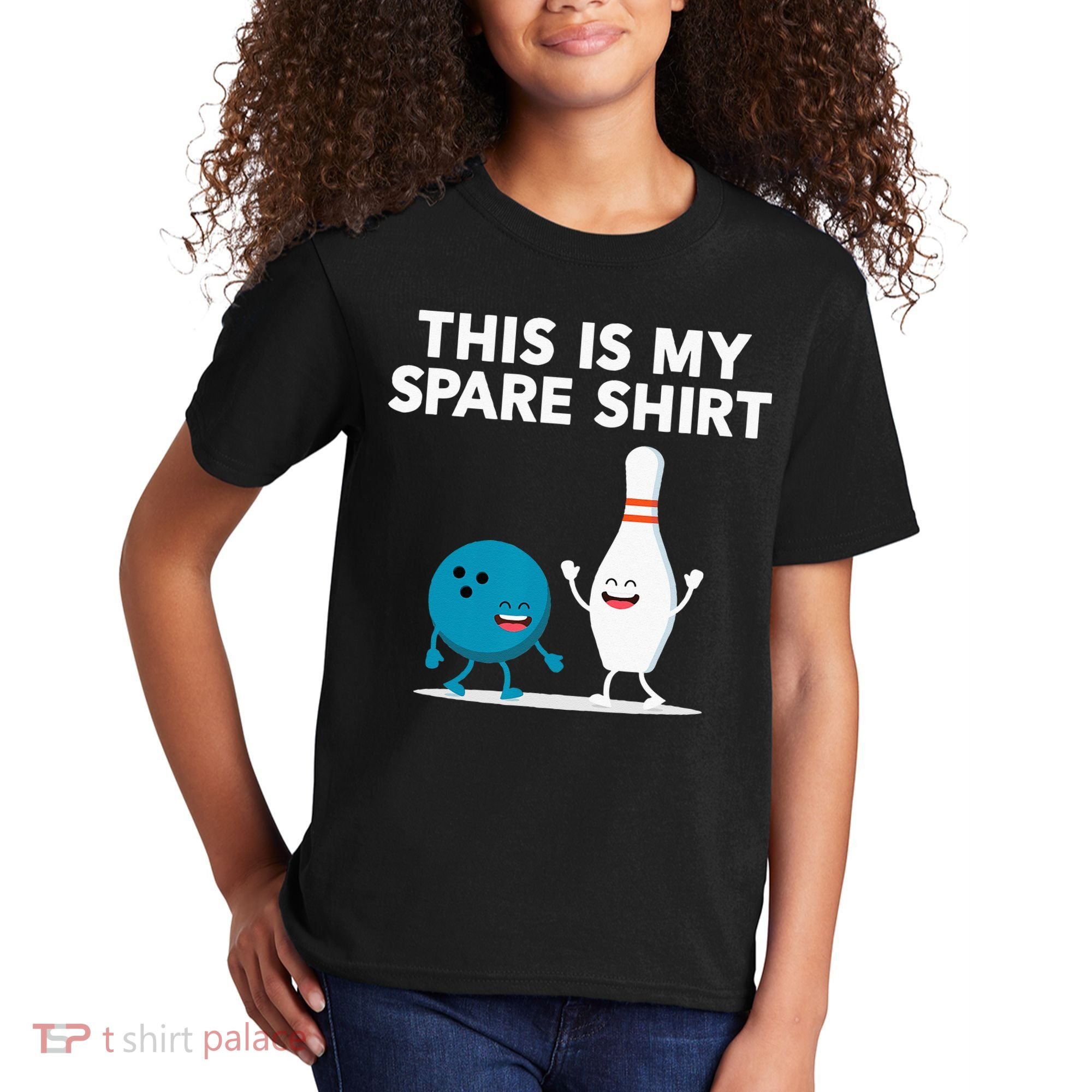 Funny Bowling Tee Spare Kids T-Shirt