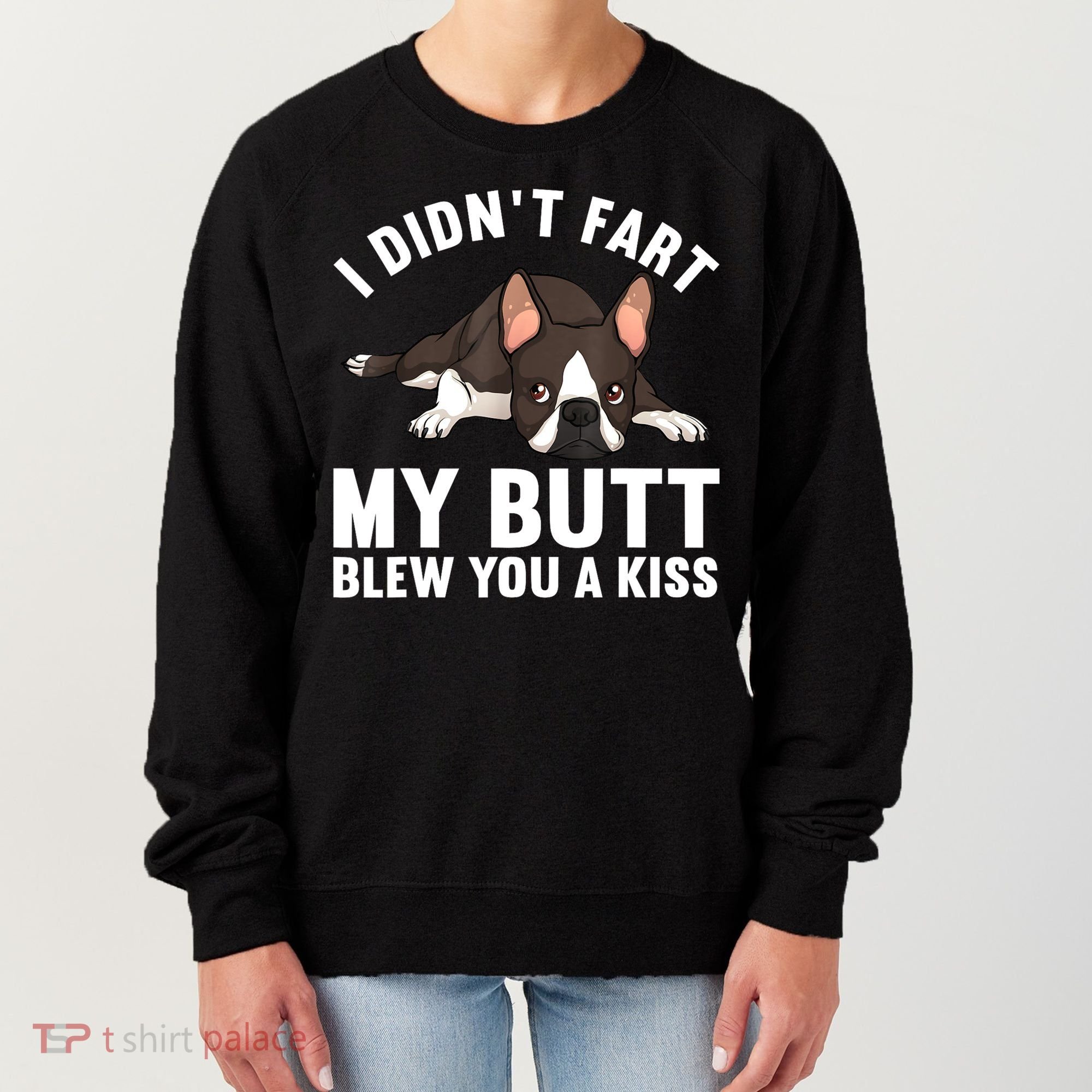 Funny Boston Terrier Art For Boston Terrier Lovers Women's Sweatshirt