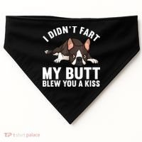 Funny Boston Terrier Art For Boston Terrier Lovers USA-Made Doggie Bandana thumb 0