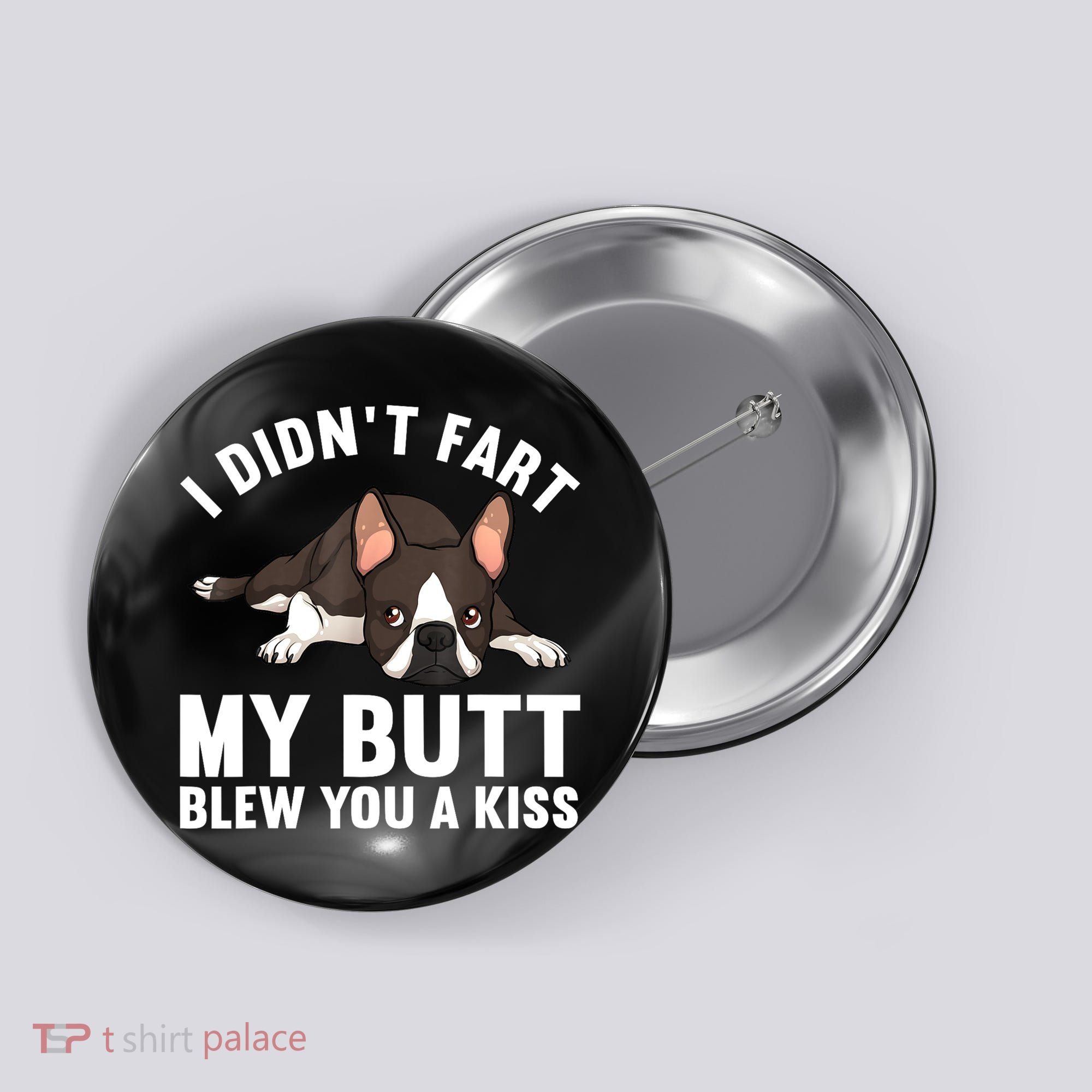 Funny Boston Terrier Art For Boston Terrier Lovers Button
