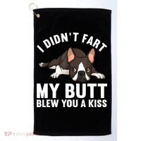Funny Boston Terrier Art For Boston Terrier Lovers Golf Towel thumb 0
