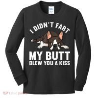 Funny Boston Terrier Art For Boston Terrier Lovers Kids Long Sleeve Shirt thumb 0