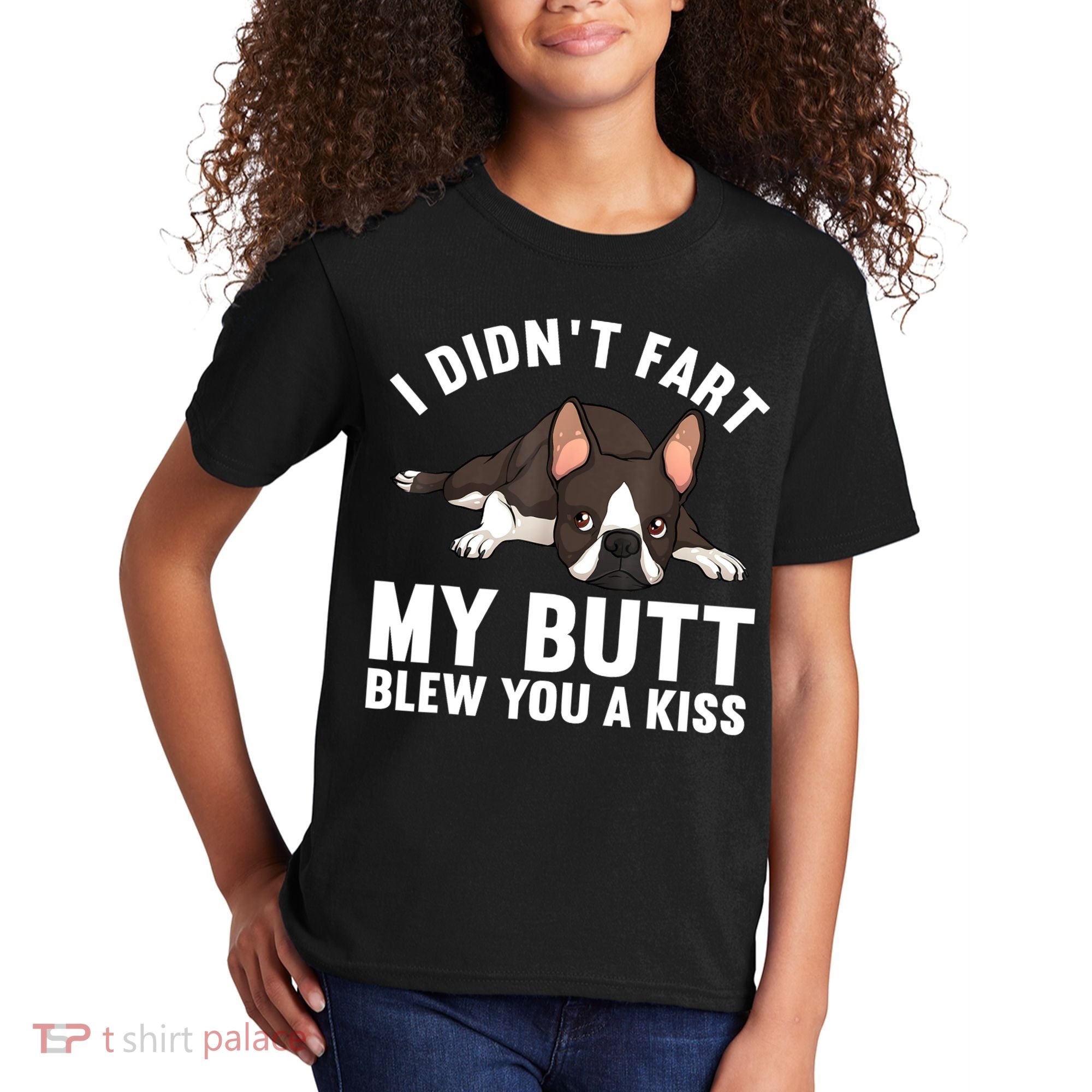 Funny Boston Terrier Art For Boston Terrier Lovers Kids T-Shirt