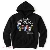 Funny Bowling Team Lucky Strikes Fun Bowler League Hoodie thumb 0