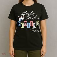 Funny Bowling Team Lucky Strikes Fun Bowler League T-Shirt thumb 4