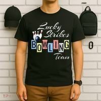 Funny Bowling Team Lucky Strikes Fun Bowler League T-Shirt thumb 6