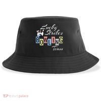 Funny Bowling Team Lucky Strikes Fun Bowler League Sustainable Bucket Hat thumb 0