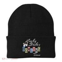 Funny Bowling Team Lucky Strikes Fun Bowler League Beanie thumb 0