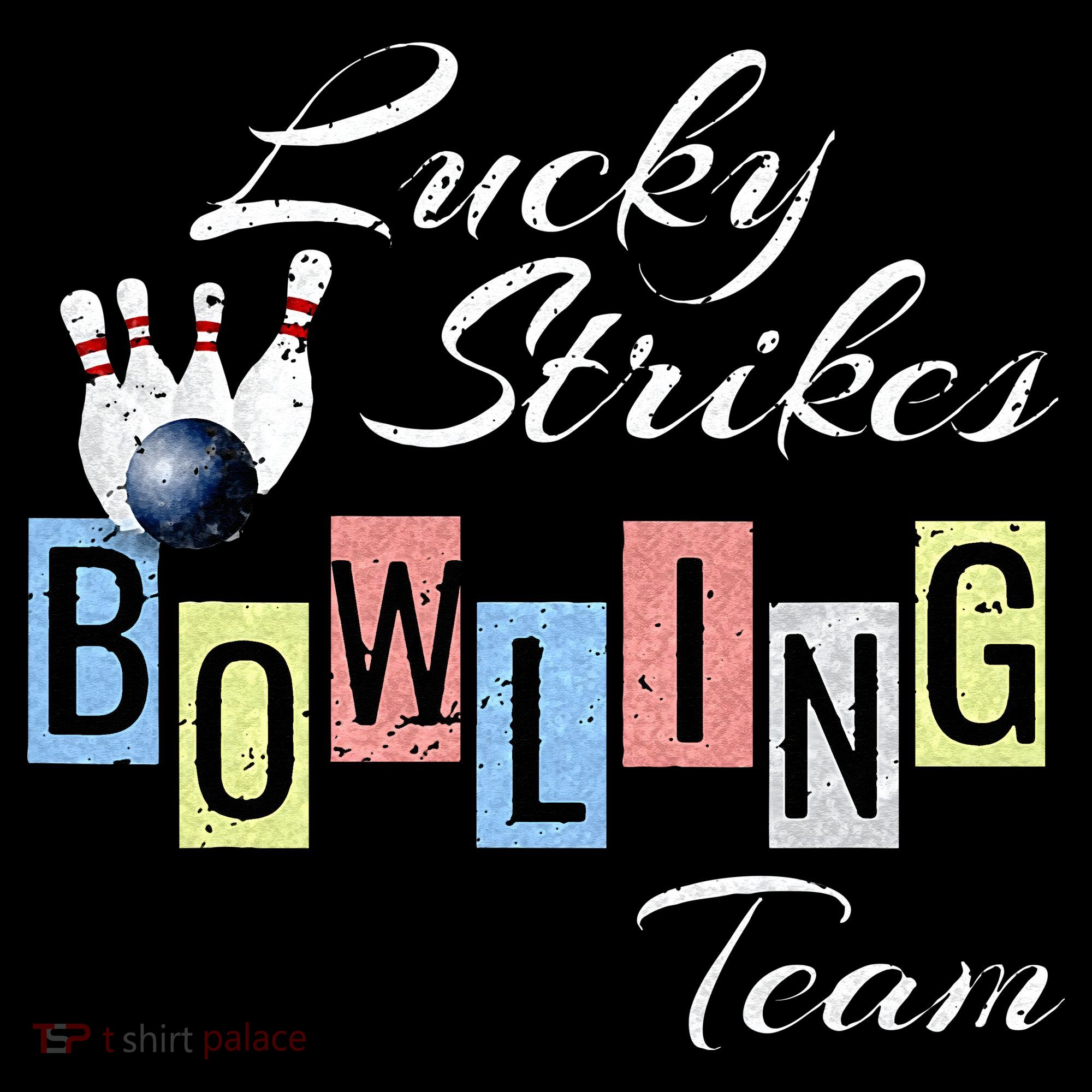 Funny Bowling Team Lucky Strikes Fun Bowler League Women's Hoodie