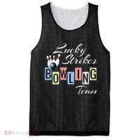Funny Bowling Team Lucky Strikes Fun Bowler League Mesh Reversible Basketball Jersey Tank thumb 0