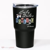 Funny Bowling Team Lucky Strikes Fun Bowler League Tumbler thumb 0
