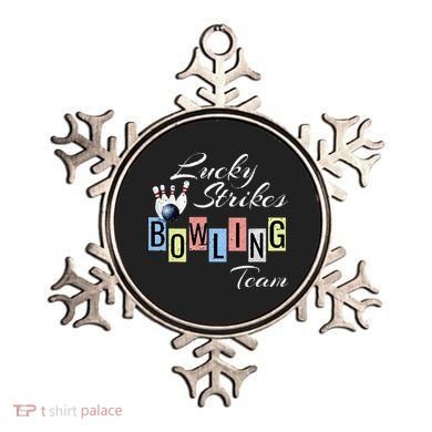 Funny Bowling Team Lucky Strikes Fun Bowler League Ornament