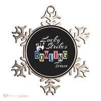 Funny Bowling Team Lucky Strikes Fun Bowler League Ornament thumb 0
