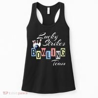 Funny Bowling Team Lucky Strikes Fun Bowler League Women's Tank Top thumb 0