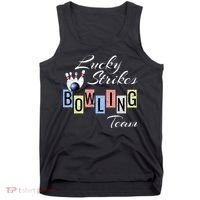 Funny Bowling Team Lucky Strikes Fun Bowler League Tank Top thumb 0