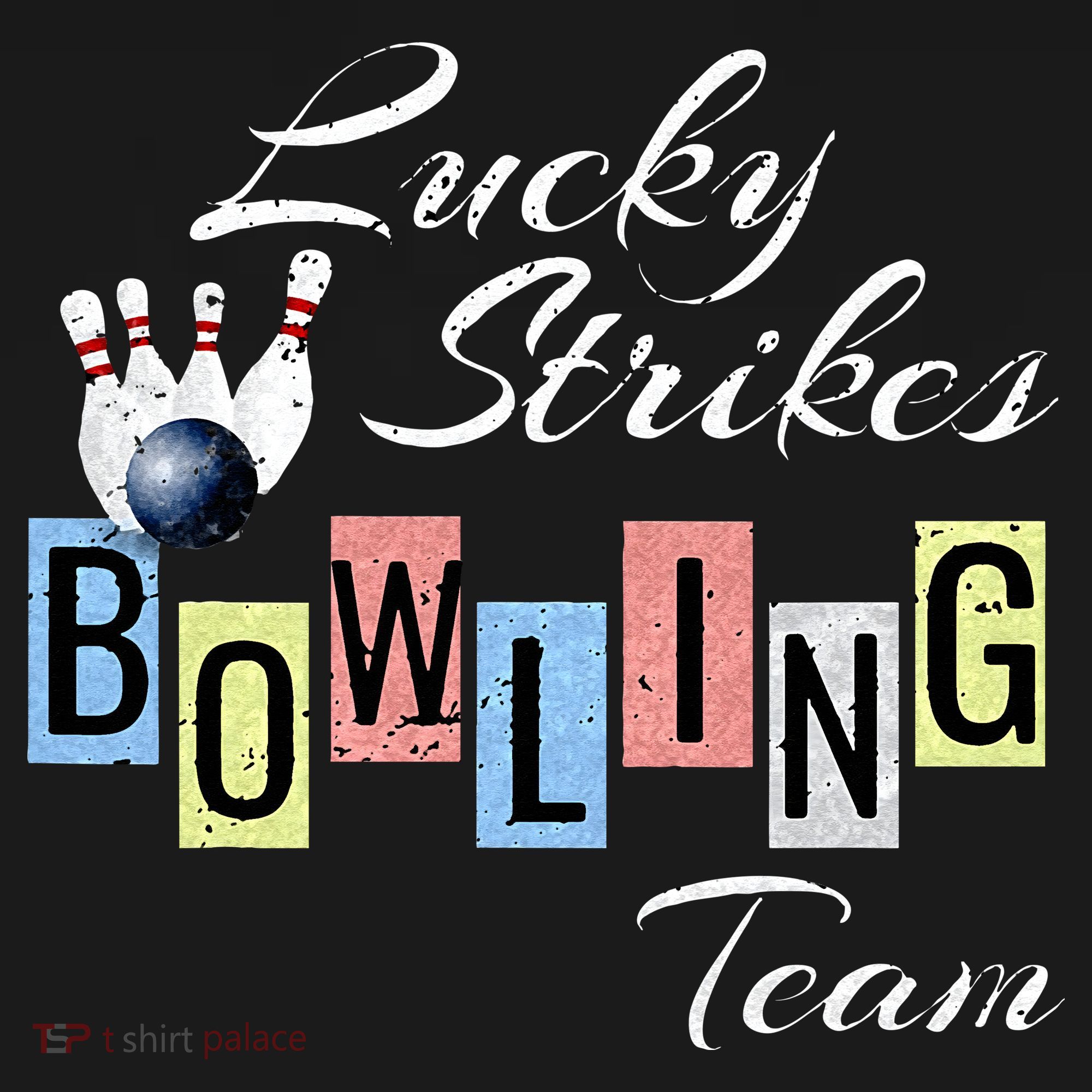Funny Bowling Team Lucky Strikes Fun Bowler League Visor
