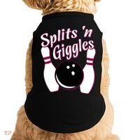 Funny Bowling Team Splits N Giggles Doggie Tank thumb 0