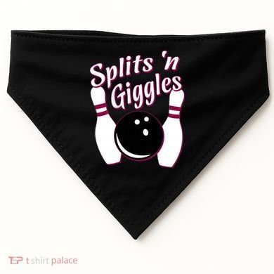 Funny Bowling Team Splits N Giggles USA-Made Doggie Bandana