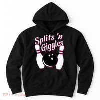 Funny Bowling Team Splits N Giggles Hoodie thumb 0