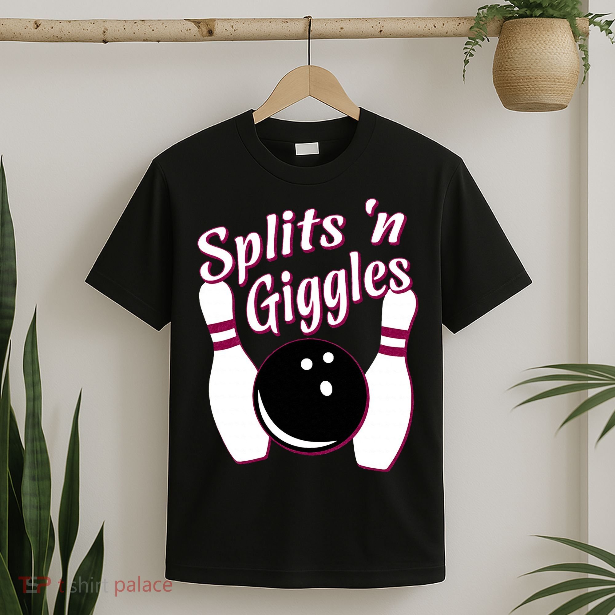 Funny Bowling Team Splits N Giggles T-Shirt