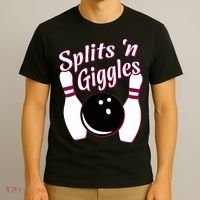 Funny Bowling Team Splits N Giggles T-Shirt thumb 3