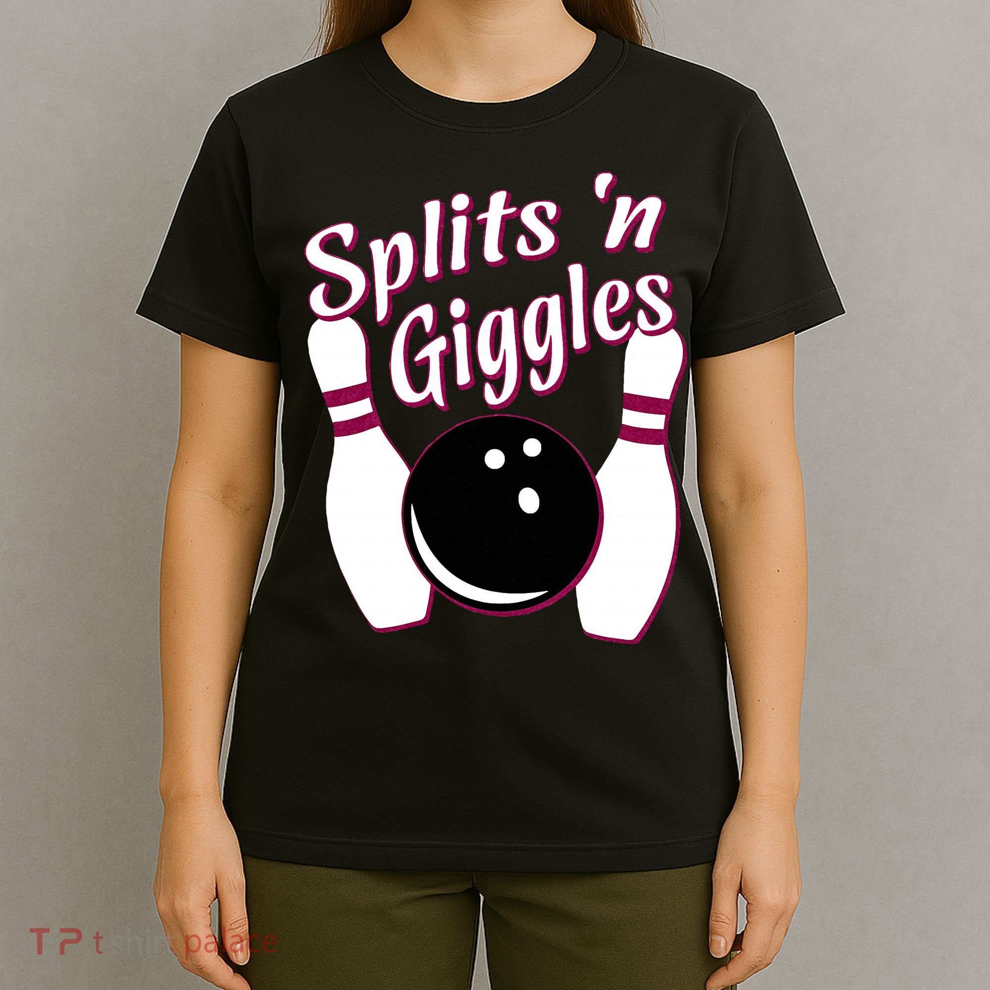 Funny Bowling Team Splits N Giggles T-Shirt
