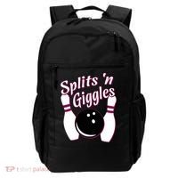 Funny Bowling Team Splits N Giggles Backpack thumb 0