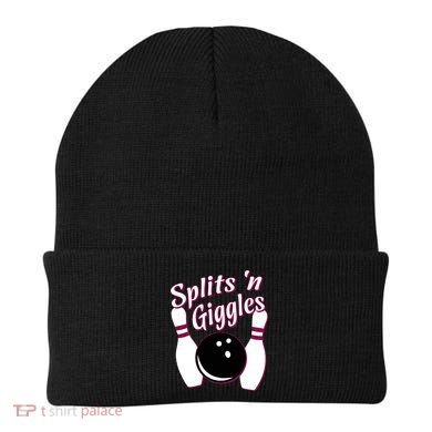 Funny Bowling Team Splits N Giggles Beanie