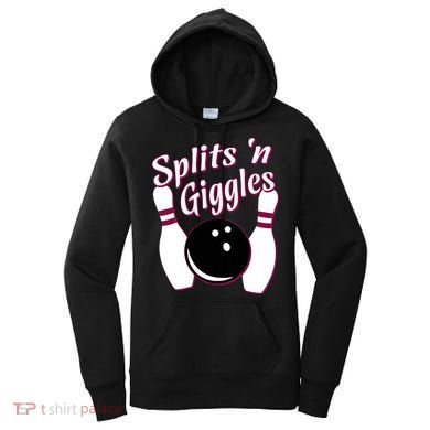 Funny Bowling Team Splits N Giggles Women's Hoodie