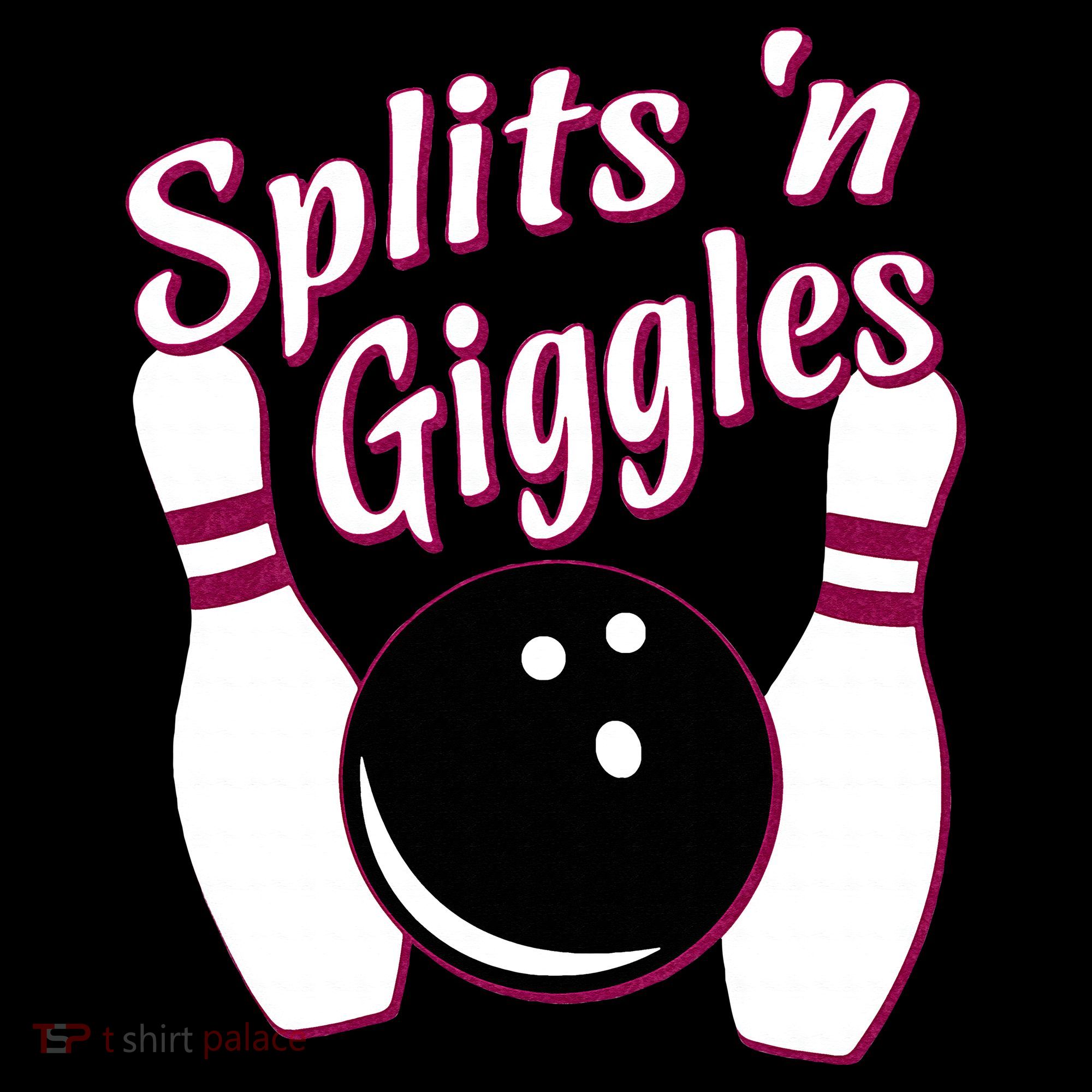Funny Bowling Team Splits N Giggles Women's Hoodie