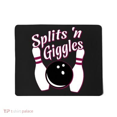 Funny Bowling Team Splits N Giggles Mousepad